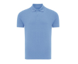 Polo publicitaire en coton recyclé 220 g/m² Iqoniq Yosemite couleur bleu délavé