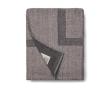 Plaid élégant en polyester recyclé au toucher doux et chaud 260 g/m² couleur gris