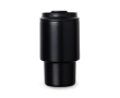 Tasse à emporter en acier recyclé avec couvercle rabattable 350 ml couleur noir