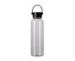Bouteille RPET minimaliste avec couvercle en acier et anse 550 ml couleur transparent