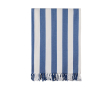 Serviette hammam familiale en coton recyclé 200 g/m² 180 x 180 cm couleur bleu