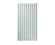 Serviette de plage en coton recyclé à rayures 450 g/m² 80 x 160 cm couleur bleu ciel