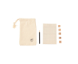Jeu de dés Yacht en bois de pin avec bloc-notes, stylo et sac couleur marron