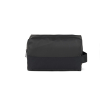 Trousse de toilette en polyester recyclé au design minimaliste couleur noir