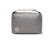 Trousse de toilette en polyester recyclé avec poche intérieure couleur gris