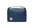 Trousse de toilette en polyester recyclé avec poche intérieure couleur bleu
