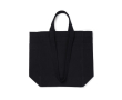 Sac à fermeture éclair en toile recyclée 400 g/m2 couleur noir