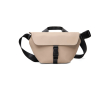 Sac bandoulière urbain en matériau recyclé avec sangle ajustable couleur ivoire