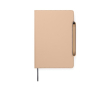 Carnet rechargeable A5 avec support pour téléphone, pages lignées couleur ivoire