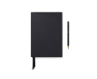 Set carnet et stylo avec coffret cadeau A5, pages lignées couleur noir