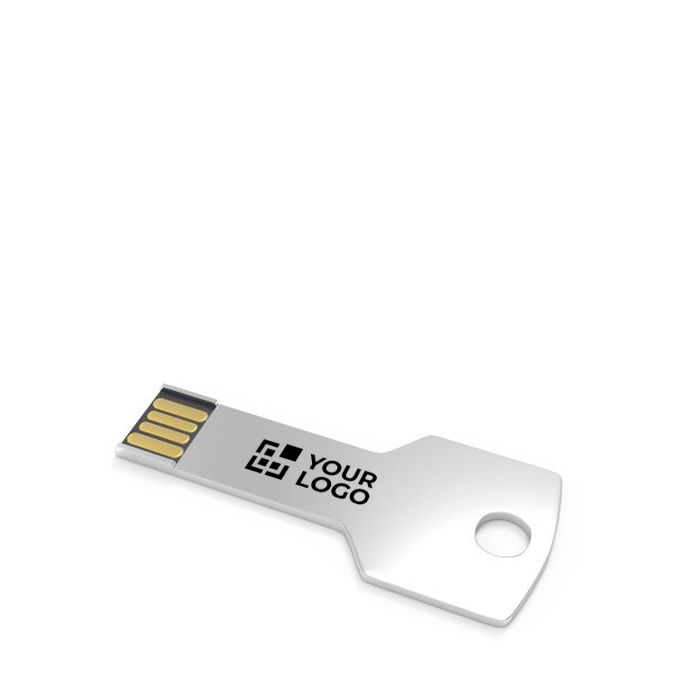 Clé USB impression intégrale en métal au format clé Europe