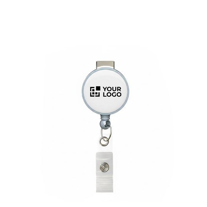 Porte-badge rétractable rond impression intégrale ⌀2.8