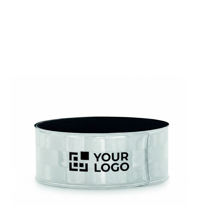 Bracelet réfléchissant impression intégrale avec surface quadrillée