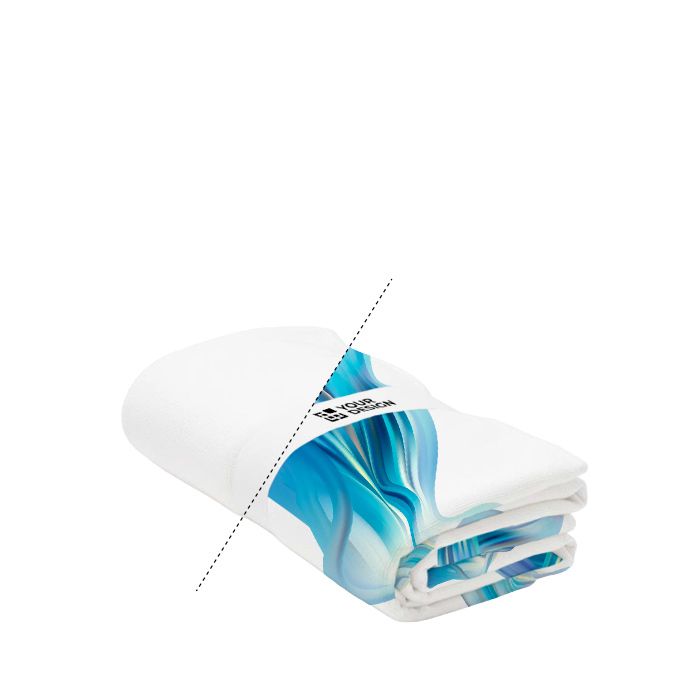 Serviette en polyester impression intégrale avec bande élastique
