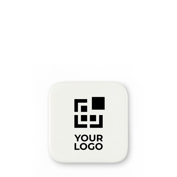 Badge de forme carrée impression intégrale en différentes tailles