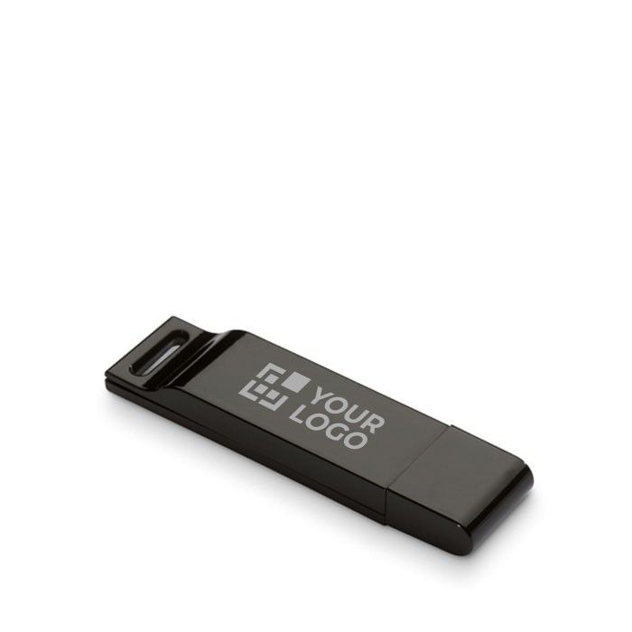 Clé USB plate impression intégrale avec capuchon de protection assorti