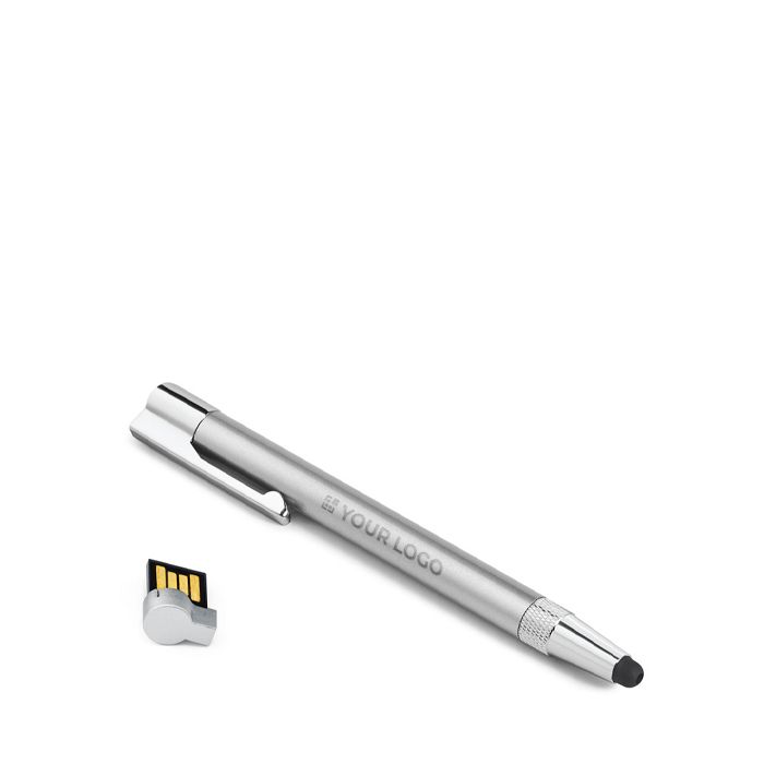 Stylo USB impression intégrale avec pointe tactile et encre noire