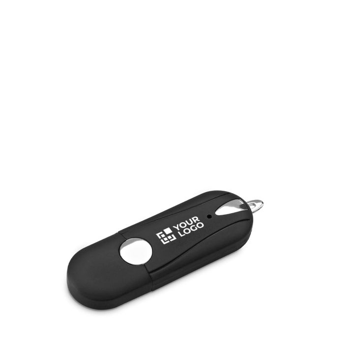 Clé USB impression intégrale avec finition gomme et bords arrondis