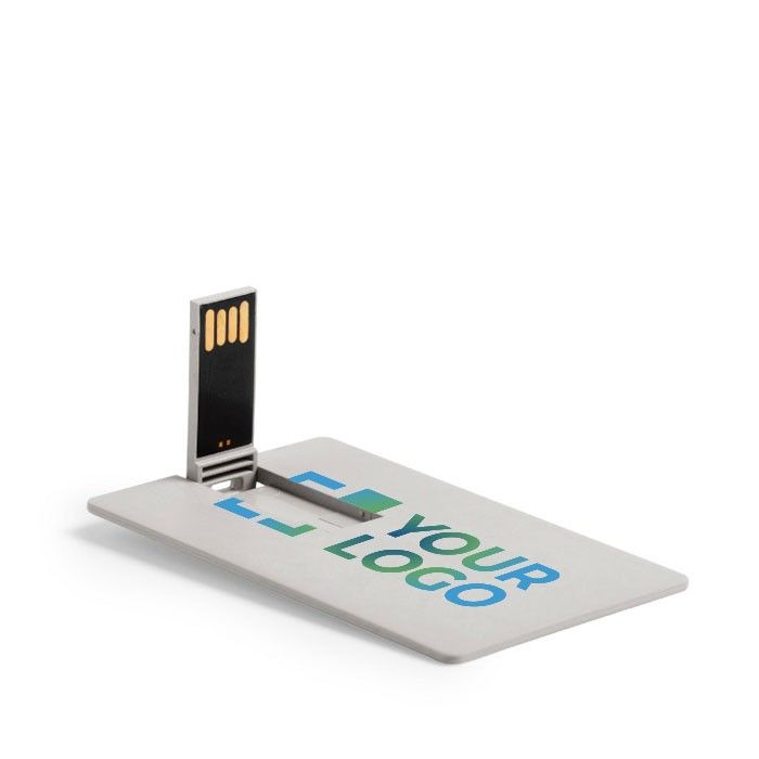 Carte USB écologique impression intégrale en paille de blé extra-plate
