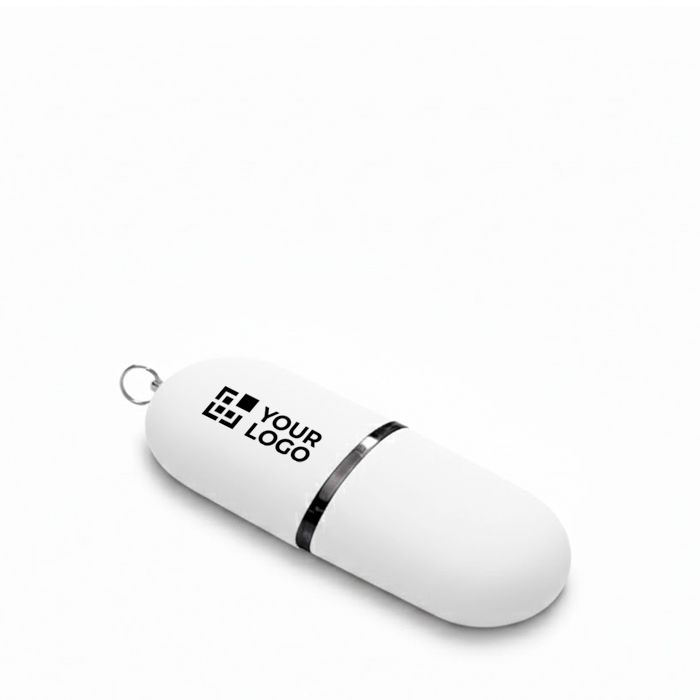 Clé USB impression intégrale en plastique en forme de capsule