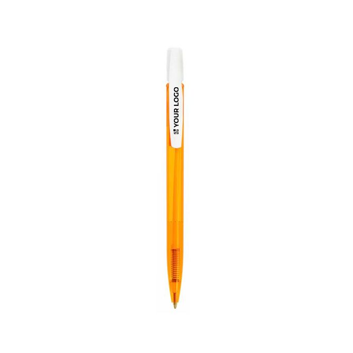 Stylos BIC publicitaires en encre bleue BIC® Media Clic Clear