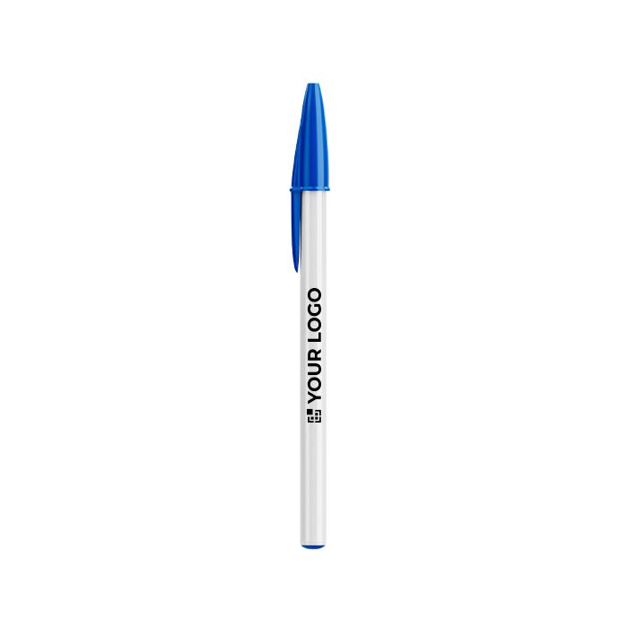 Stylo en plastique avec capuchon classique et encre bleue Style BIC®