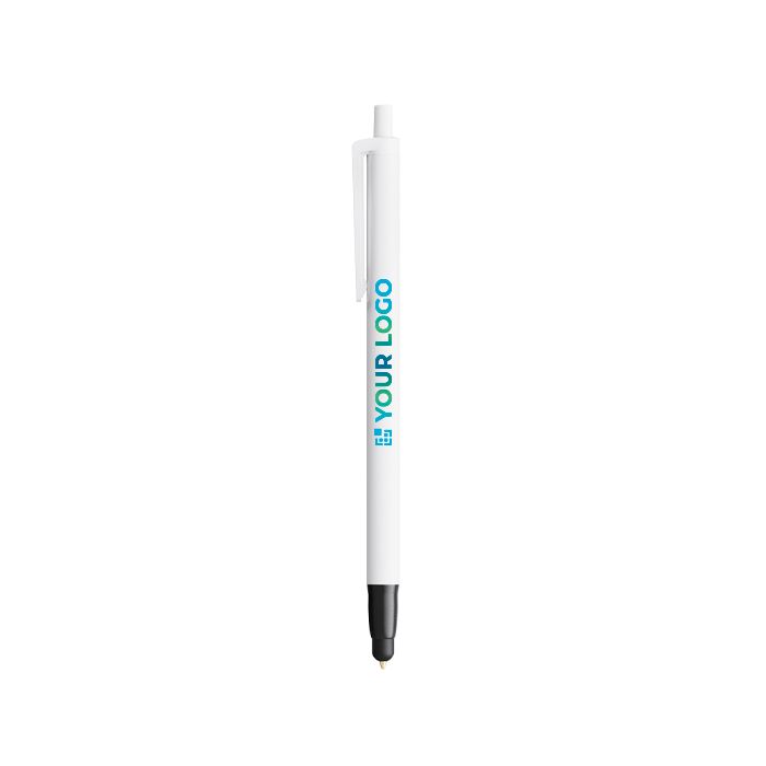 Stylo en plastique avec stylet tactile et encre bleue Clic Stic BIC®
