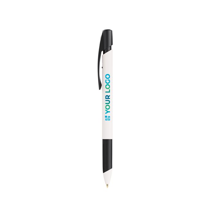 Stylo à bille en plastique recyclé avec grip doux et encre bleue BIC®