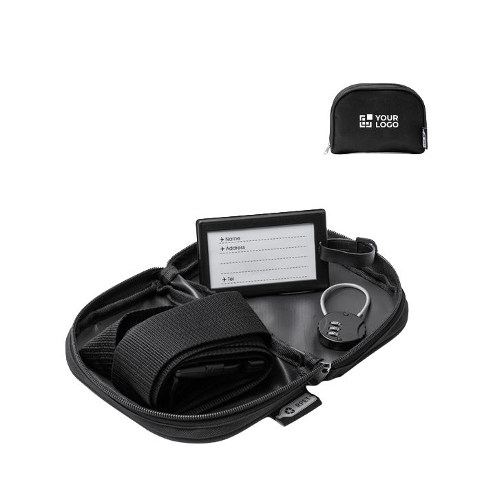 Set de voyage 3 en 1 avec cadenas à code et housse zippée