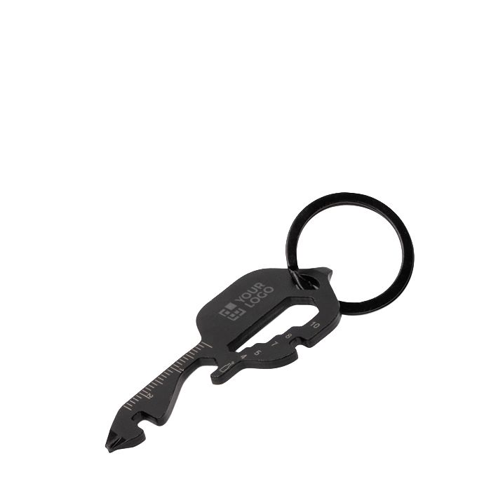 Porte-clés multifonction en forme de clé, 13 fonctions