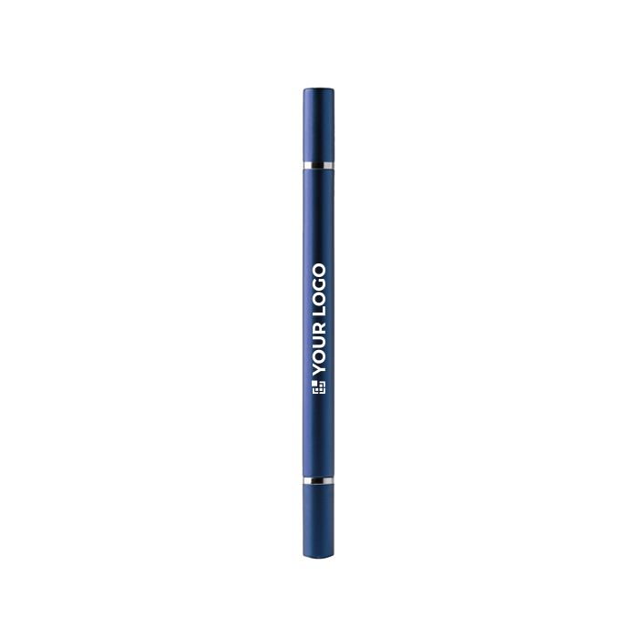Stylo 2 en 1 à finition métallisée avec crayon infini et encre bleue