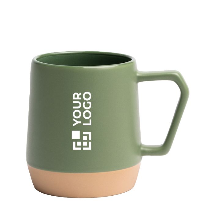 Tasse en céramique finition mate avec anse géométrique 320 ml