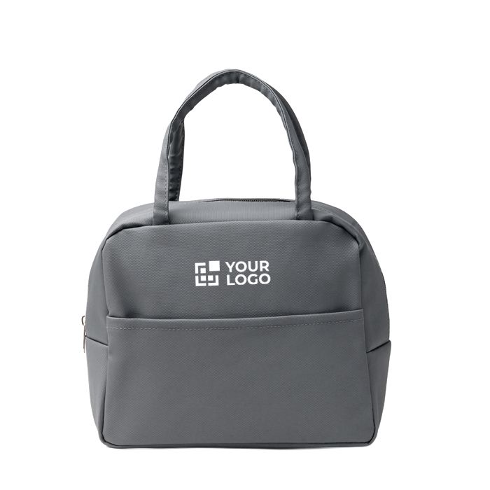 Glacière avec intérieur isotherme et poche frontale en similicuir 8 L