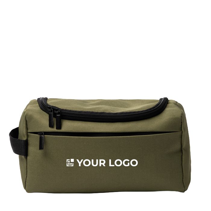 Trousse de toilette écologique avec poche intérieure et anse latérale