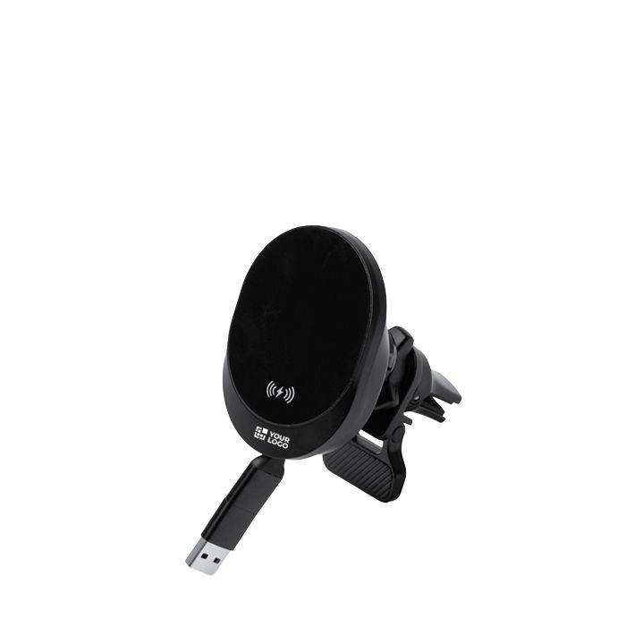 Chargeur sans fil pour voiture avec câble rétractable Type C 15 W