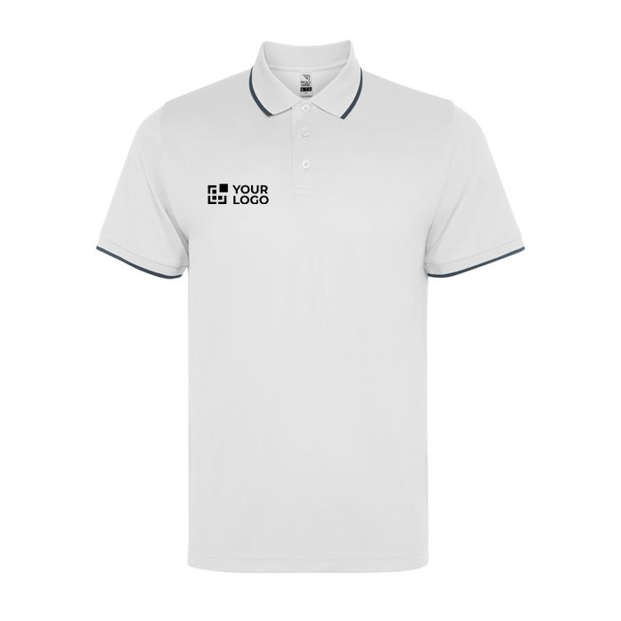 Polo technique avec bord-côte contrasté 200 g/m² Roly Direct Sian