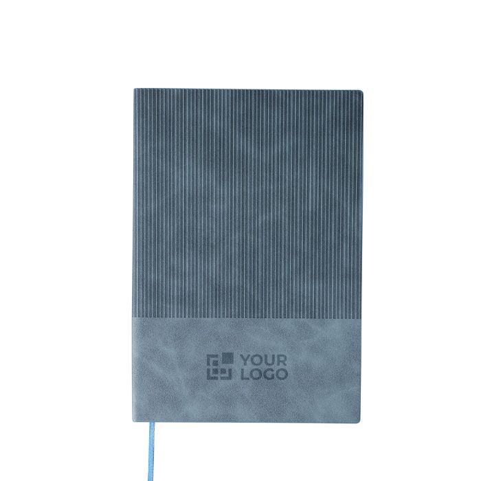 Carnet A5 en PU recyclé avec couverture en velours, pages lignées