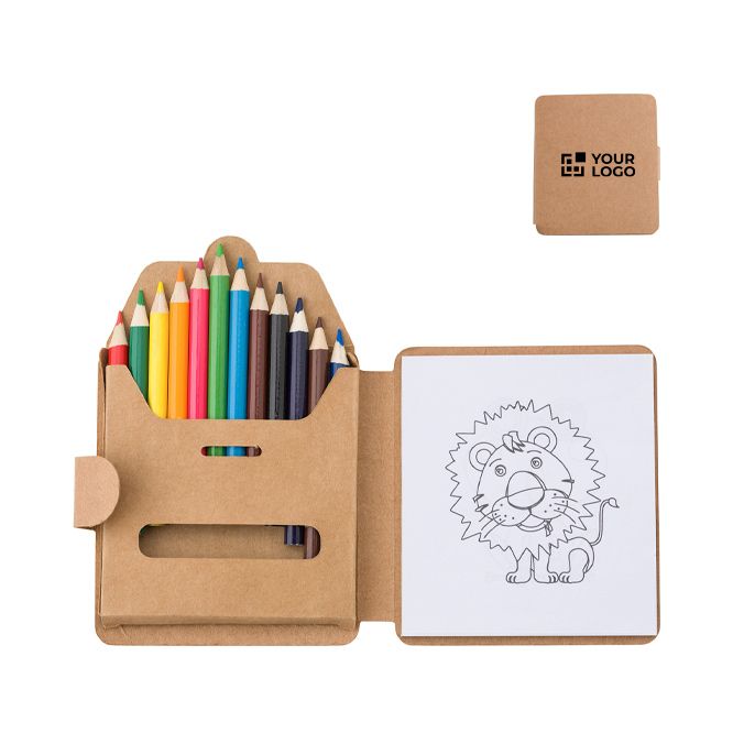 Kit de coloriage avec crayons de couleur et dessins pour enfants