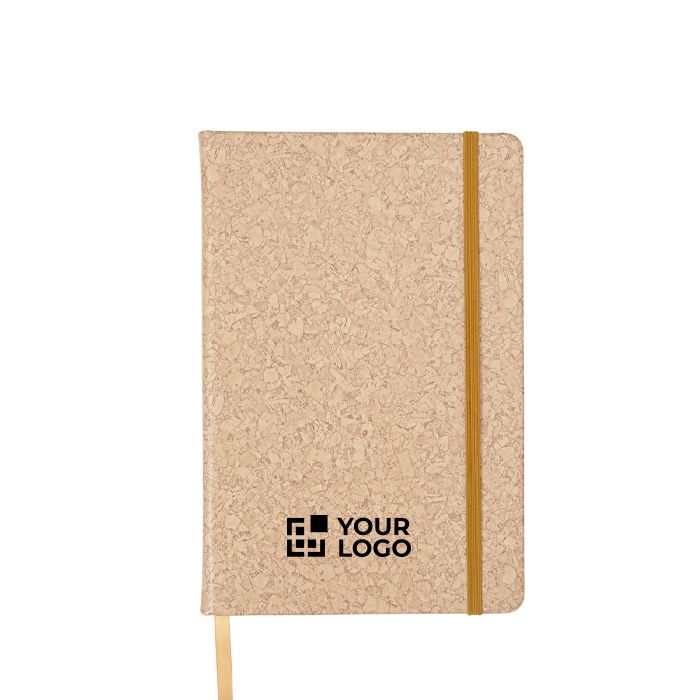 Carnet A5 en cuir synthétique aspect liège avec pages lignées