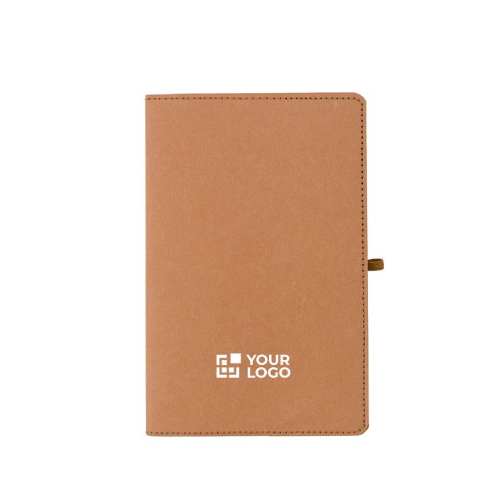 Carnet A5 en kraft lavé à couverture souple, pages lignées