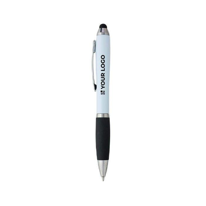 Stylo en plastique recyclé avec stylet et encre noire