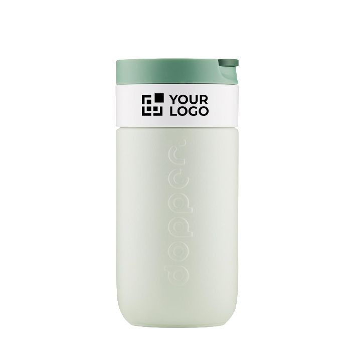 Mug isotherme de voyage en inox, couvercle rabattable Dopper 300 ml