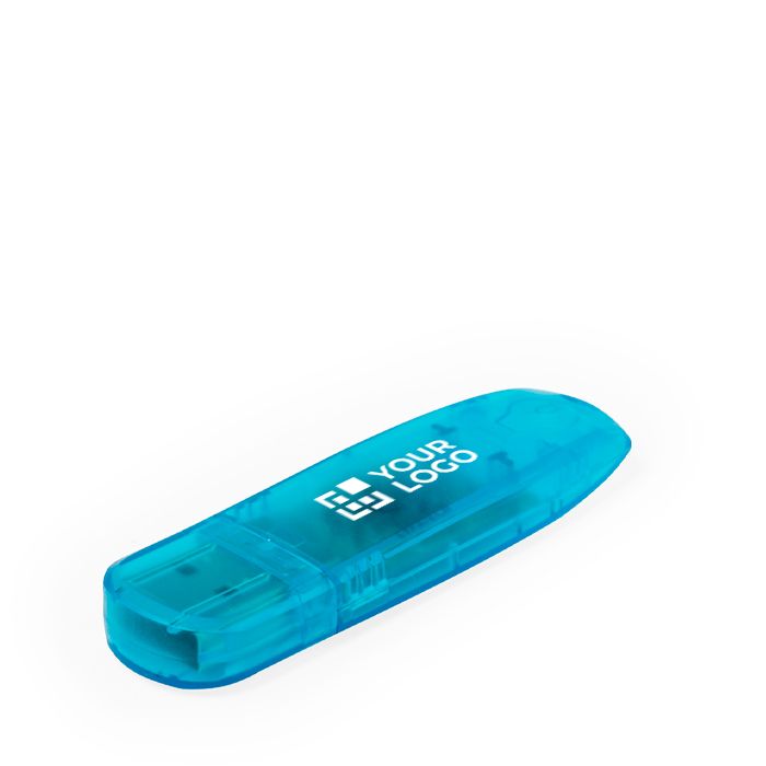Clé USB en ABS résistant et translucide avec capuchon