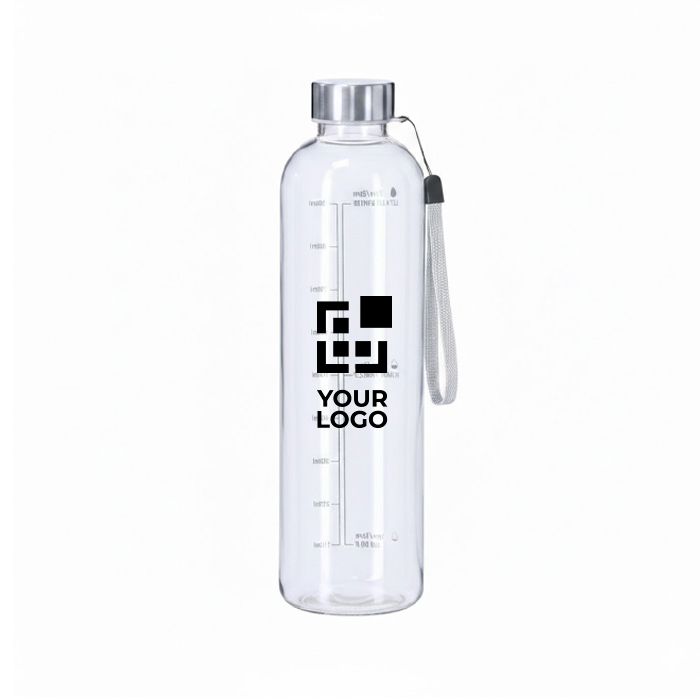 Gourde de sport en plastique sans BPA avec repère d’hydratation 1 L