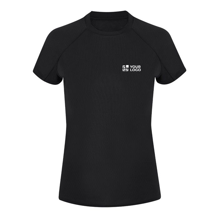T-shirt technique femme manches courtes raglan polyester 135 g/m²