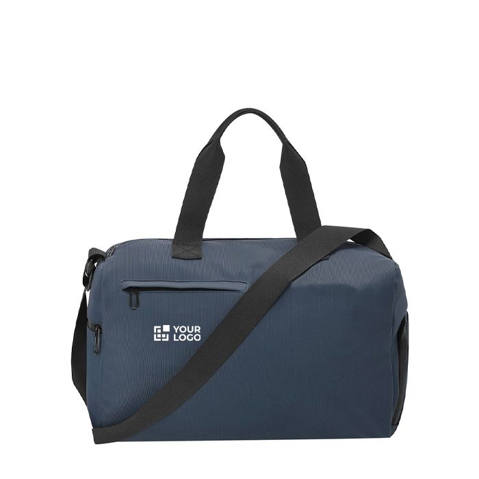 Sac de voyage en cuir synthétique avec compartiment à chaussures