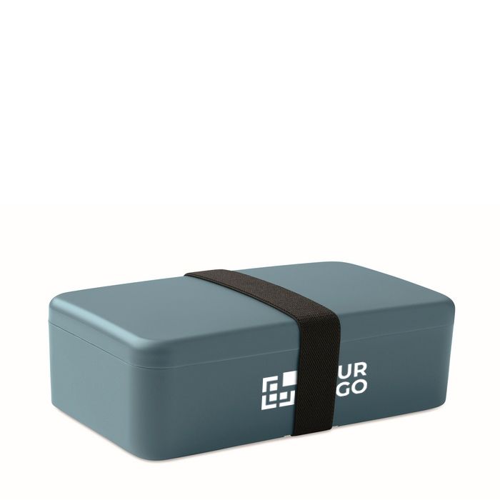 Boîte repas en plastique avec une bande élastique de fermeture 750ml