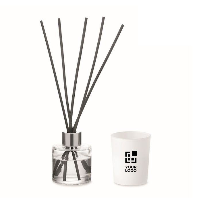 Coffret aromatique avec diffuseur de parfum et bougie en cire végétale