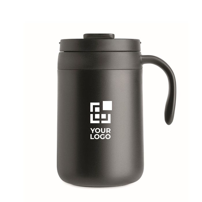 Gobelet isotherme en inox avec filtre à café réutilisable 450 ml