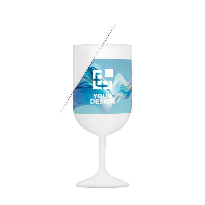 Verre à vin réutilisable sans BPA fabriqué en UE 180 ml